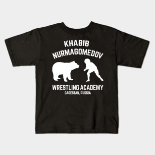 Khabib Nurmagomedov Wrestling Academy Bear Kids T-Shirt